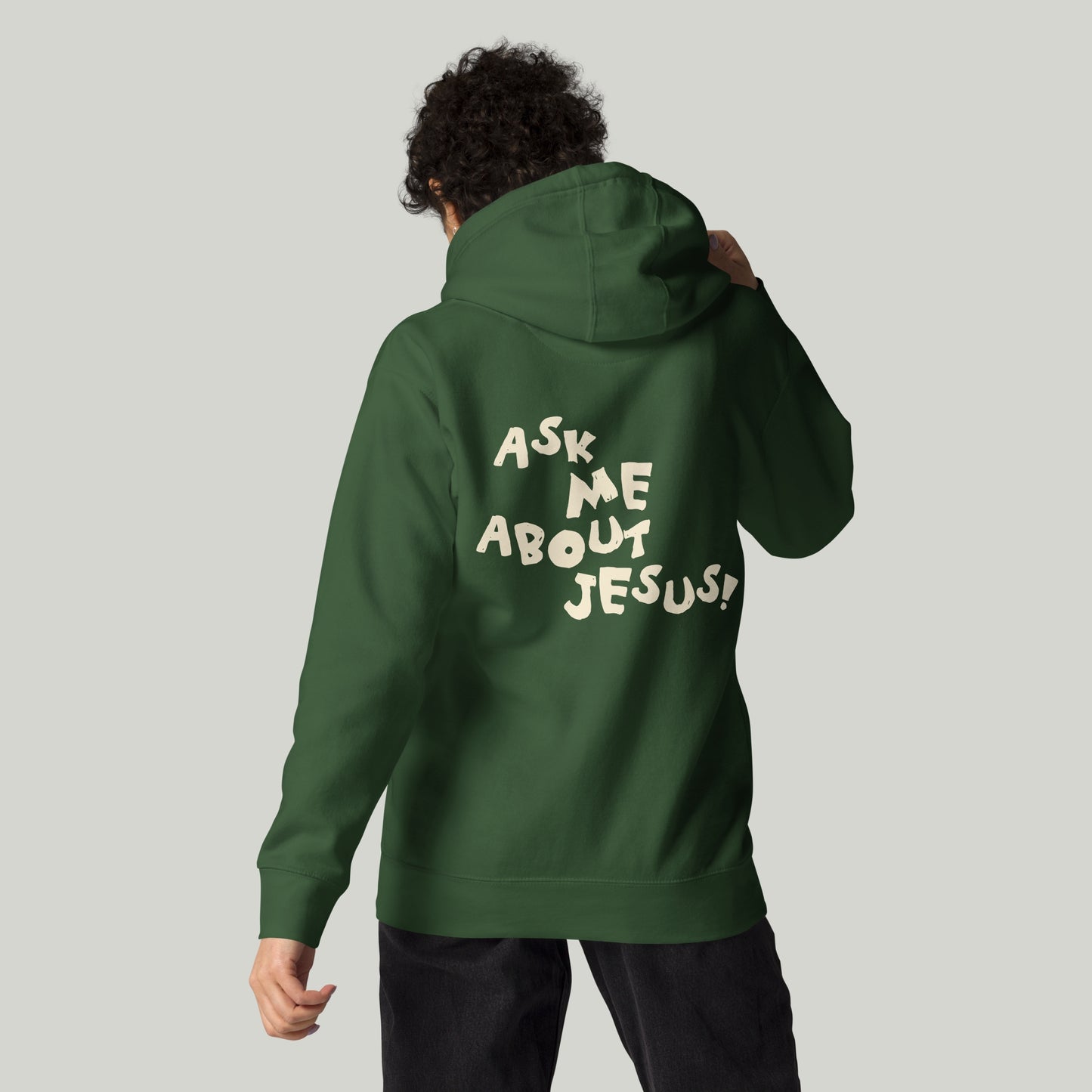 Faith Club Ask Me About Jesus Hoodie