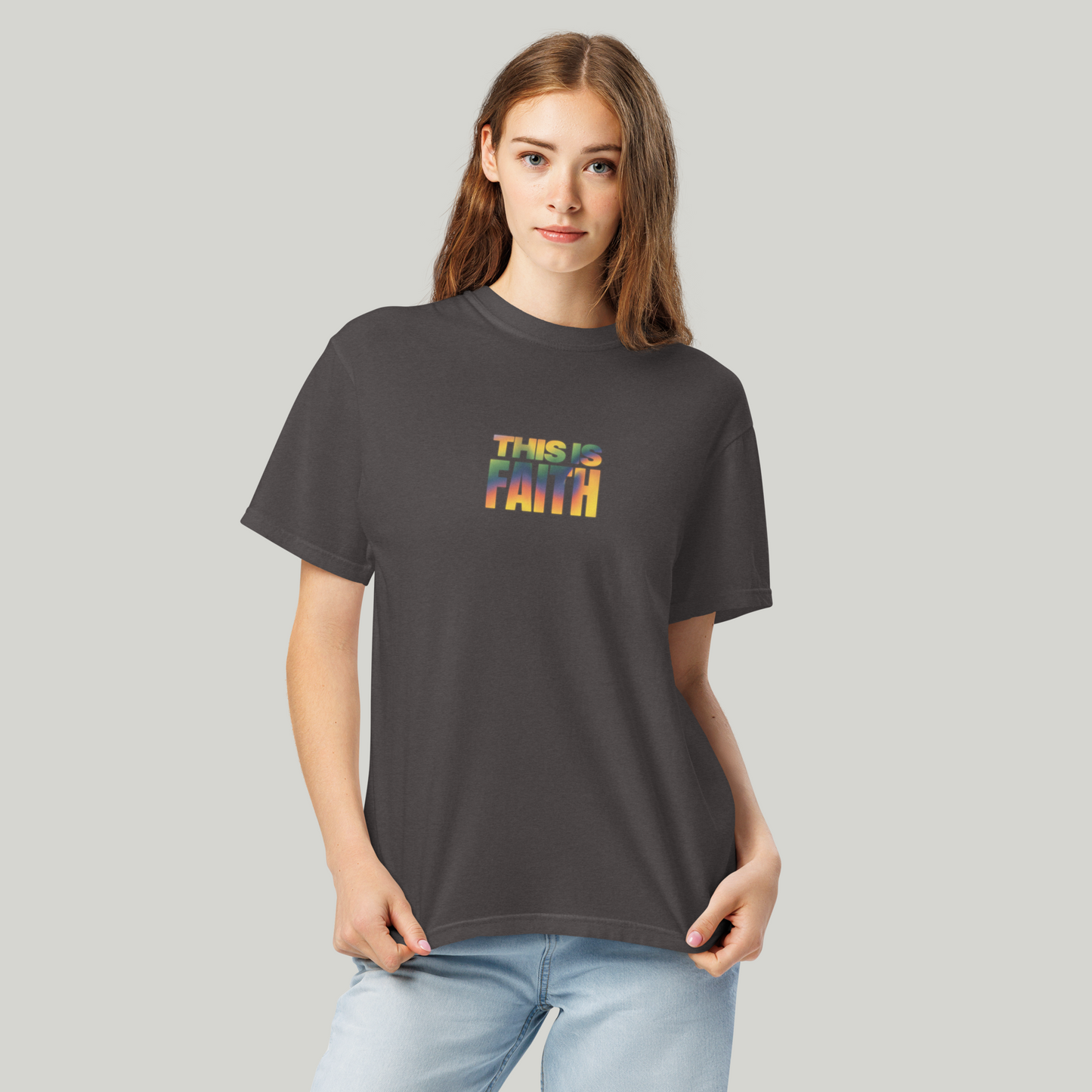 THIS IS FAITH Hebrews 11:1 Heavyweight Tshirt