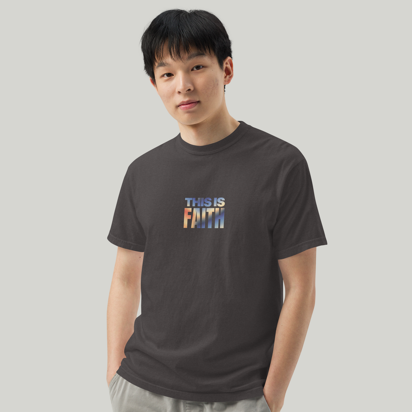 THIS IS FAITH Mark 10:27 Heavyweight Tshirt