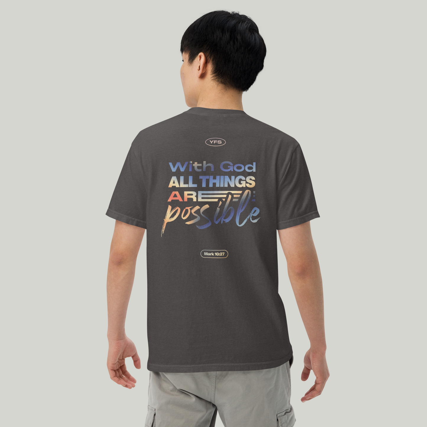 THIS IS FAITH Mark 10:27 Heavyweight Tshirt