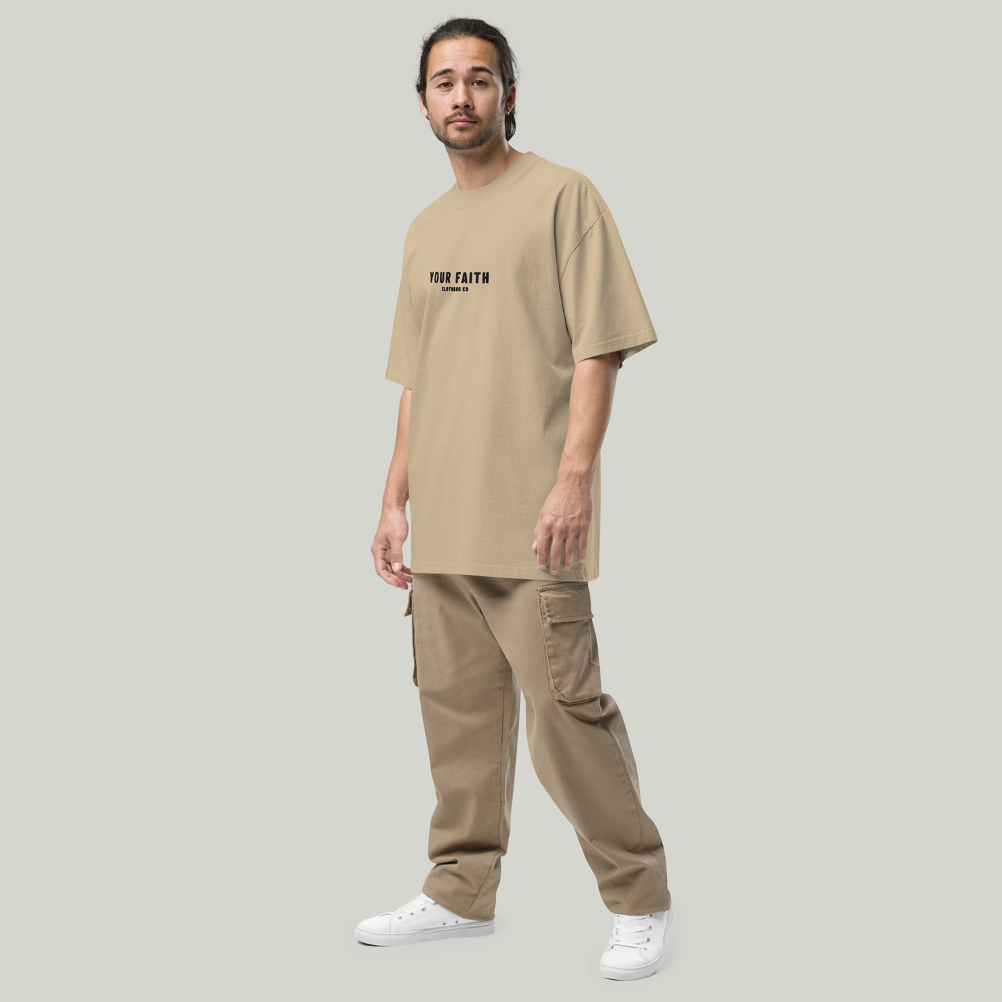 Your Faith Style Clothing Co Oversized Faded Tshirt