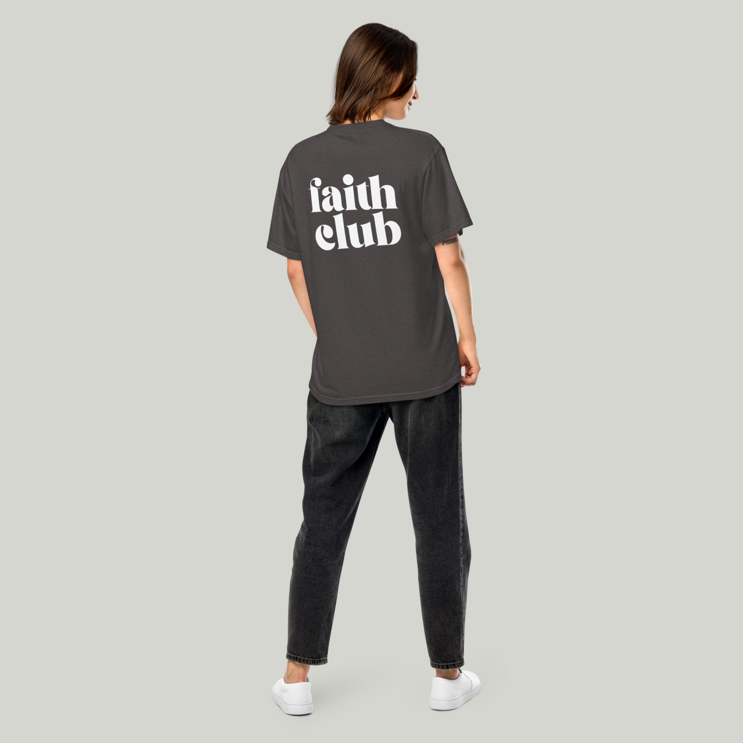 Faith Club Heavy Weight Relaxed Fit Graphic Tshirt