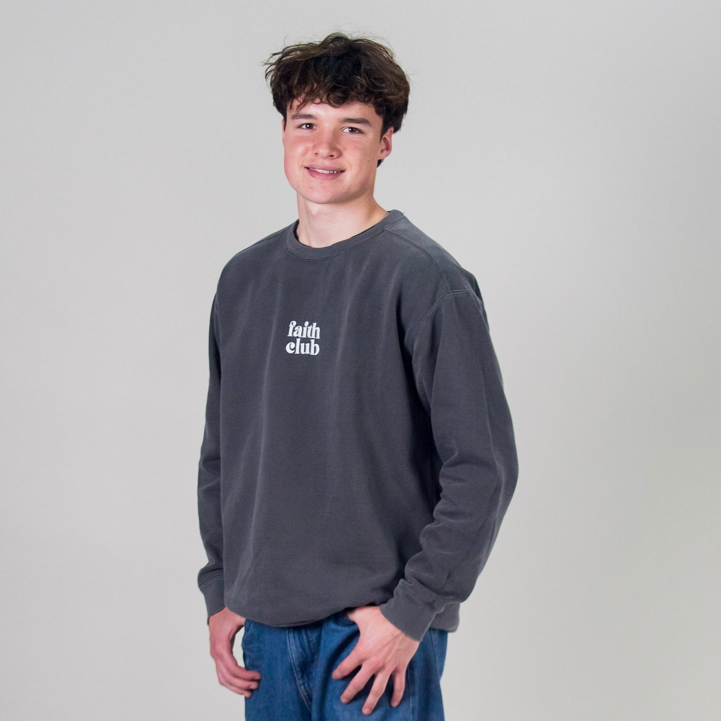 Faith Club Garment-Dyed Sweatshirt