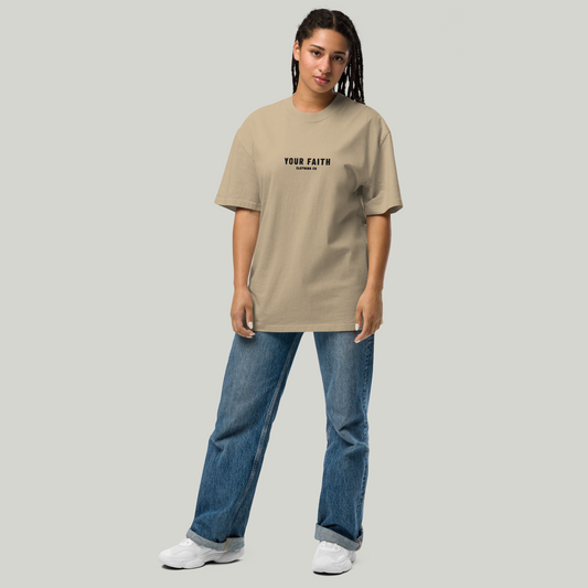 Your Faith Style Clothing Co Oversized Faded Tshirt