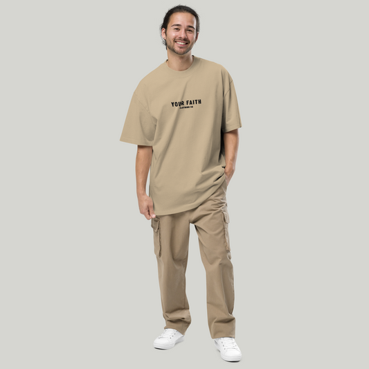 Your Faith Style Clothing Co Oversized Faded Tshirt