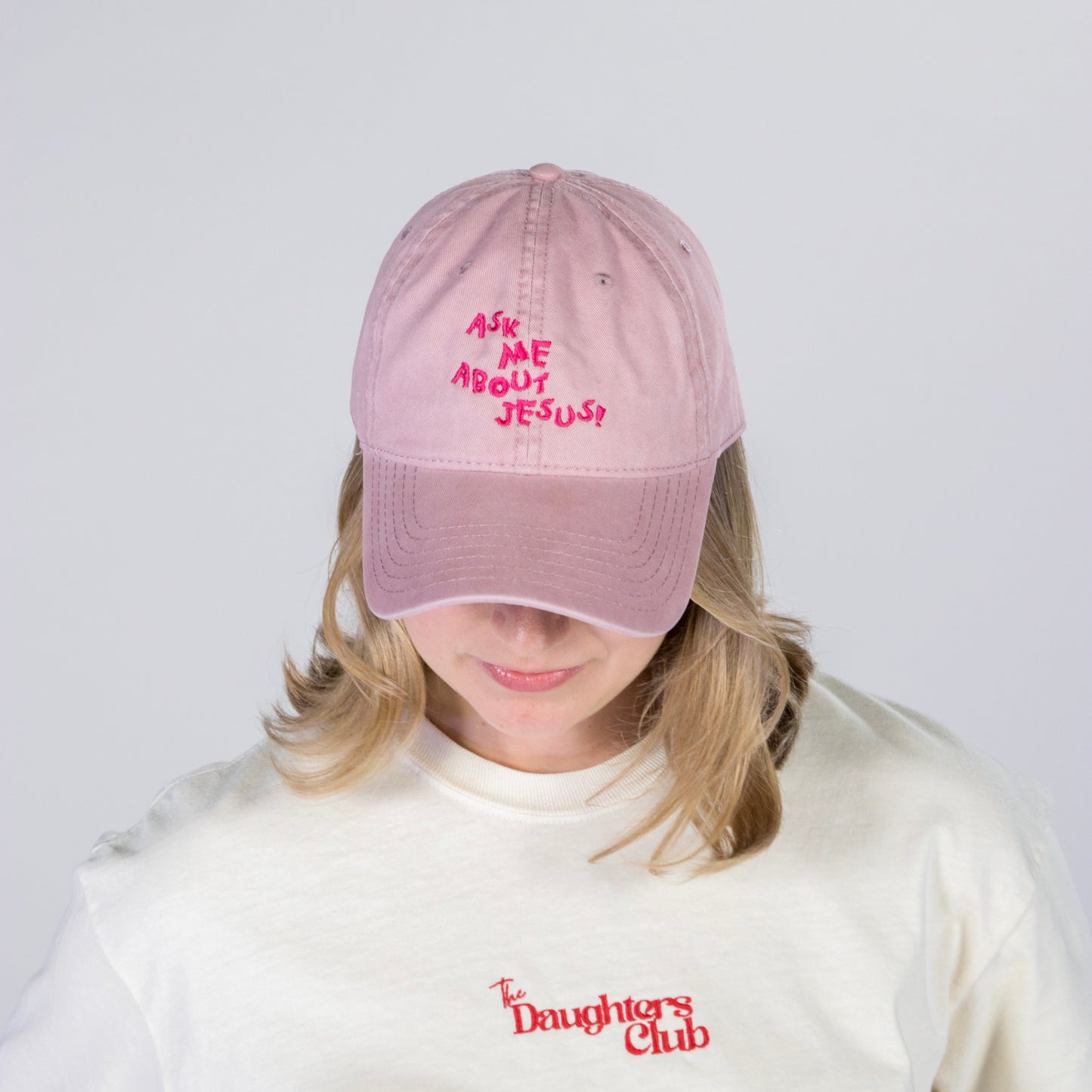 Ask Me About Jesus Cap