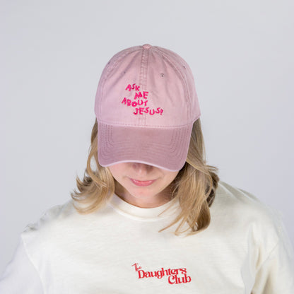 Ask Me About Jesus Cap