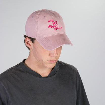 Ask Me About Jesus Cap