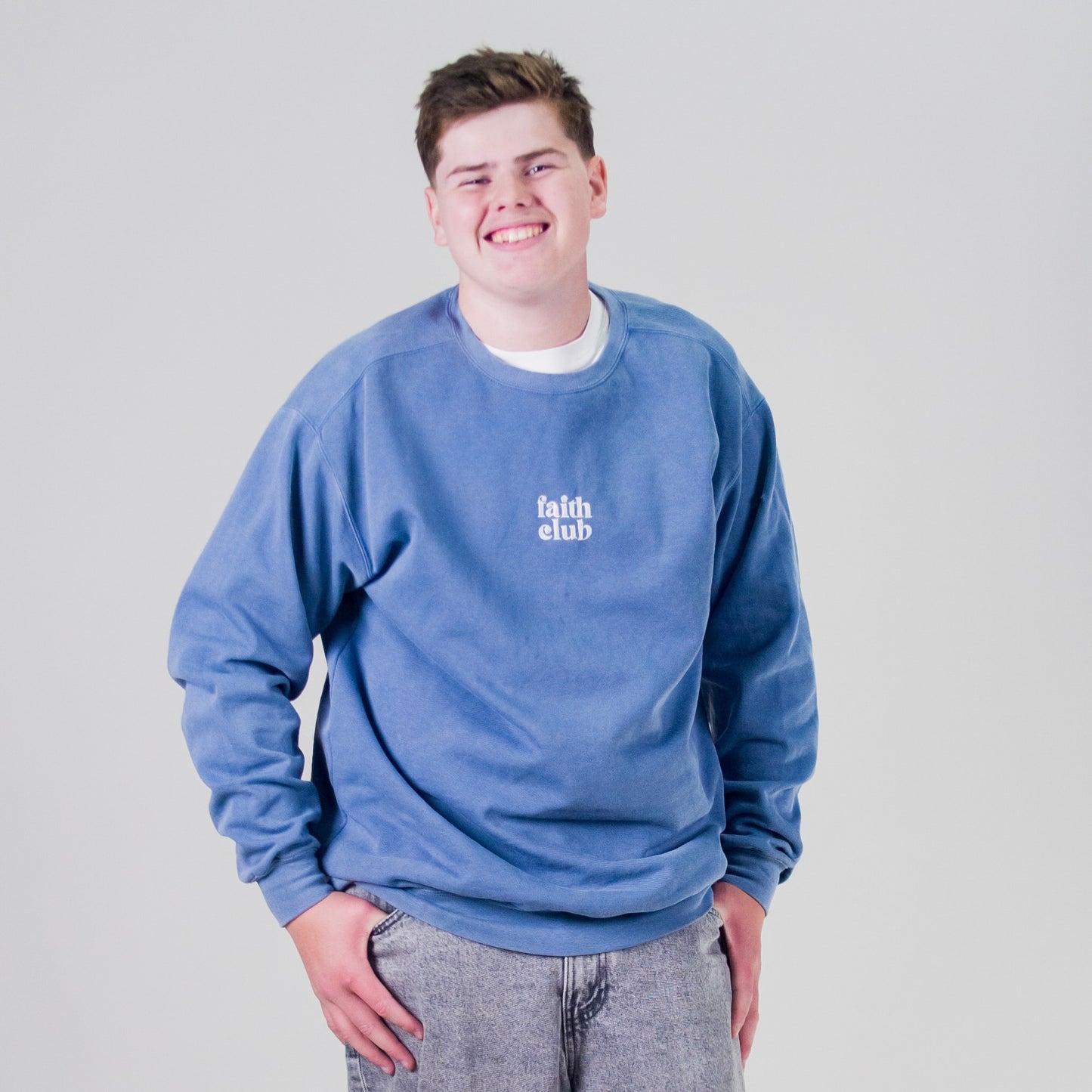 Faith Club Garment-Dyed Sweatshirt