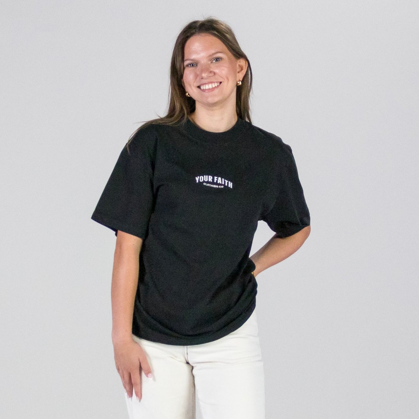 Your Faith Style Clothing Co Oversized Faded Tshirt