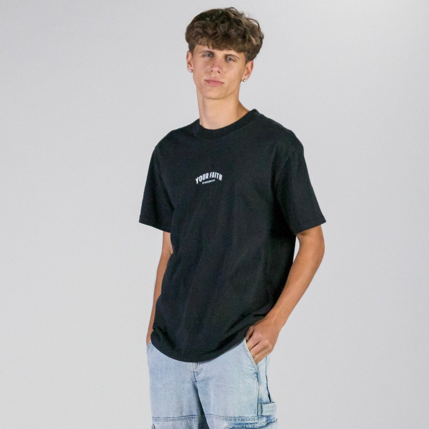 Your Faith Style Clothing Co Oversized Faded Tshirt