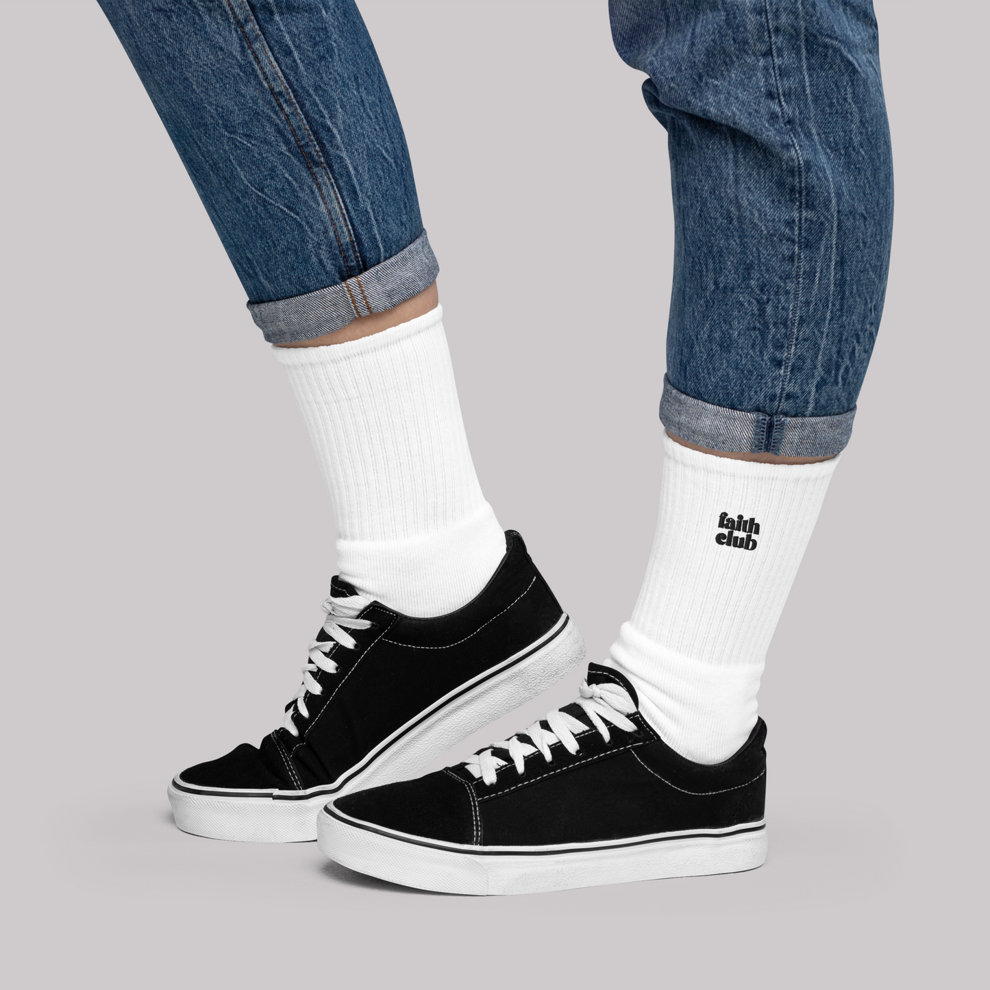 Faith Club Embroidered Socks